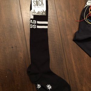 Bad ass sock it to me knee high socks